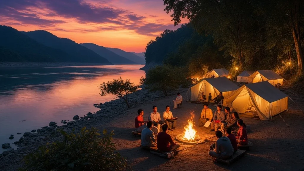 Rishikesh Camping Night